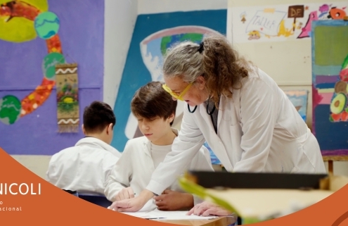 Cabecera de las noticias de la web del colegio Nícoli.