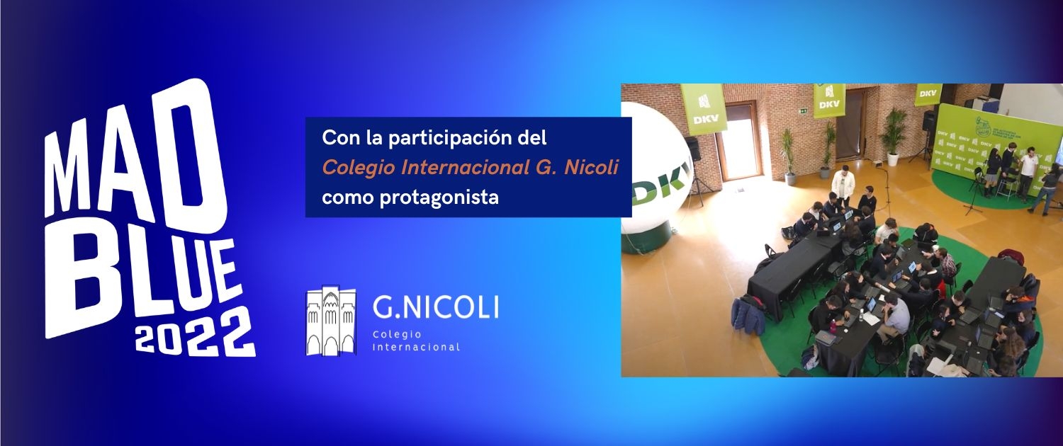 Presentación institucional del Colegio Internacional G Nicoli en el evento MadBlue