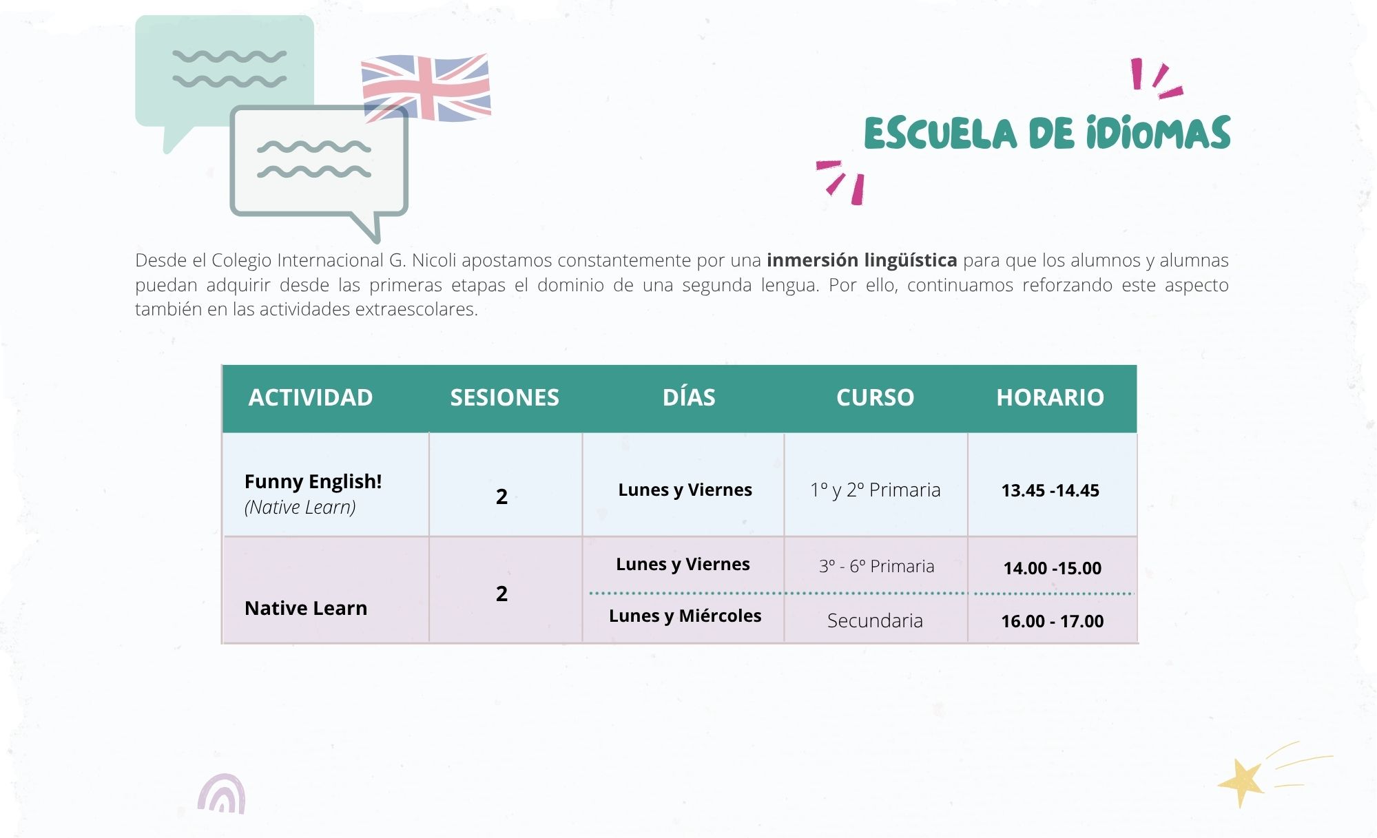 Extraescolares 26-27 (sin precio)