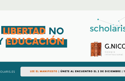 Imagen gráfica del mensaje sin libertad no hay educación compartido por el Colegio Internacional G Nicoli